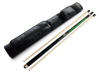 Champion Sport Dark Green Spider Billiards Pool Cue Stick with two shafts (12mm and 13mm), Champion Glove