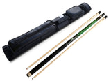 Champion Sport Dark Green Spider Billiards Pool Cue Stick with two shafts (12mm and 13mm), Champion Glove
