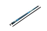 Gator H3 Carbon Fiber 12.4mm Uni-Loc Pool Cue + Hard Case, Joint Protectors, and Playing Glove
