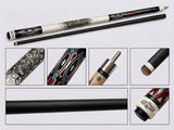 Gator H5-2A  Carbon Fiber 12.4mm Uni-Loc Pool Cue + Hard Case, Joint Protectors, and Playing Glove