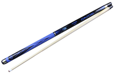 Champion Blue Spider Billiard Pool Cue, Black Nemesis break cue, 2X2 Black Case