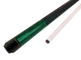 Champion ST14 Green Pool Cue Stick with a Leather painted wrap , A white or Black Pool Case, Champion Glove