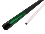Champion ST14 Green Pool Cue Stick with a Leather painted wrap ,One green training ball and two cue tips