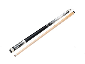 Champion JC1 White and Black Children's Billiards Cue – 48" or 52" (16-20 oz)+ Extra Free gift