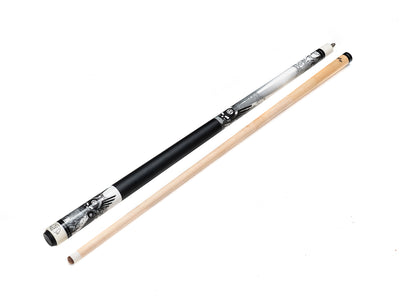 Champion JC1 White and Black Children's Billiards Cue – 48" or 52" (16-20 oz)+ Extra Free gift