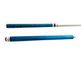 2023 Champion Cerberus Series Jump and break cue -----Model: KB-3 Turquoise Jump and break Cue, Cuetec Glove, 58",13 mm