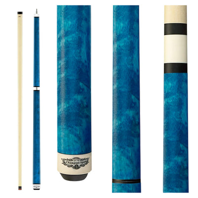 Champion Cerberus Series Heavy Hitter Jump and break cue -----Model: KB-3 Turquoise Jump and break Cue, Champion Glove, 58",13 mm