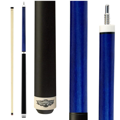 2023 Champion Cerberus Series Jump and break cue -----Model: KB-4 Black and blue Jump and break Cue, Cuetec Glove, 58",13 mm