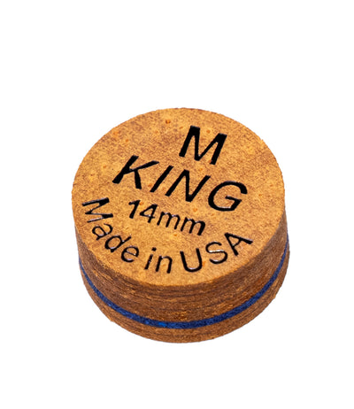 King Pro Cue Tip – Brown 14mm Glue-On Tip |  S / M  Soft / Medium