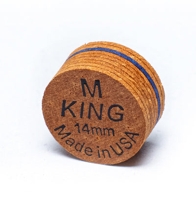 King Pro Cue Tip – Brown 14mm Glue-On Tip |  S / M  Soft / Medium