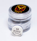 King Pro Cue Tip – White 14mm Glue-On Tip |  S / M  Soft / Medium