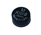 King Pro Cue Tip – Black 14mm Glue-On Tip | SS / S / M / H Super Soft / Soft / Medium and Hard