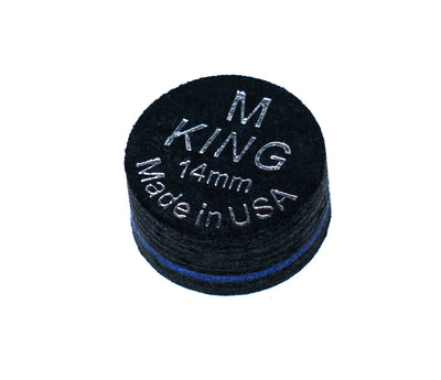 King Pro Cue Tip – Black 14mm Glue-On Tip | SS / S / M / H Super Soft / Soft / Medium and Hard