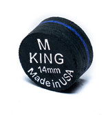 King Pro Cue Tip – Black 14mm Glue-On Tip | SS / S / M / H Super Soft / Soft / Medium and Hard