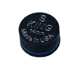 King Pro Cue Tip – Black 14mm Glue-On Tip | SS / S / M / H Super Soft / Soft / Medium and Hard