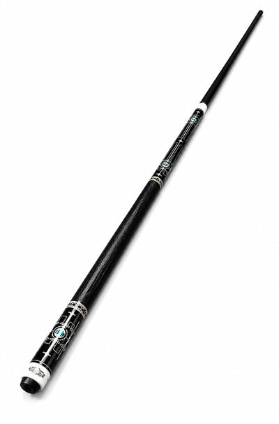 Gator 9-A3  Carbon Fiber 12.4mm Uni-Loc Pool Cue + Hard Case, Joint Protectors, and Playing Glove