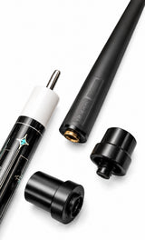 Gator 9-A3  Carbon Fiber 12.4mm Uni-Loc Pool Cue + Hard Case, Joint Protectors, and Playing Glove