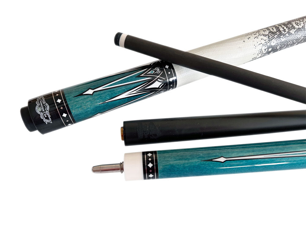 Gator Carbon Fiber Billiard Cue Stick 12.5mm Tip size, A black