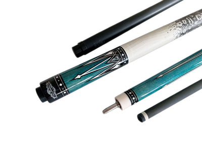 Gator Carbon Fiber Billiard Cue Stick 12.5mm Tip size, A black hard case, A Champion glove, Model: KL-BL