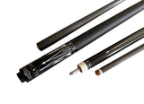 Gator Carbon Fiber Billiard Cue Stick 12.5mm Tip size, A White hard case, A Champion glove, Model:KL-BLkA