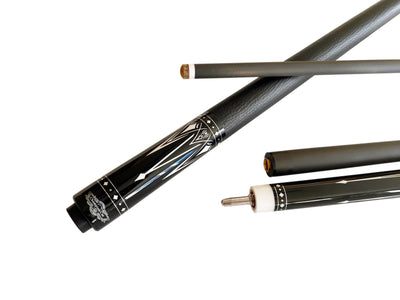 Gator Carbon Fiber Billiard Cue Stick 12.5mm Tip size, A White hard case, A Champion glove, Model:KL-BLkA