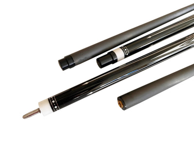 Gator Carbon Fiber Billiard Cue Stick 12.5mm Tip size, A White hard case, A Champion glove, Model:KL-BLkA