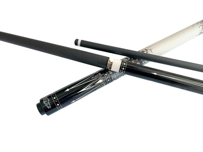 Gator Carbon Fiber Billiard Cue Stick 12.5mm Tip size, A White hard case, A Champion glove, Model:KL-BLk