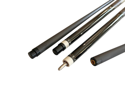 Gator Carbon Fiber Billiard Cue Stick 12.5mm Tip size, A White hard case, A Champion glove, Model:KL-BLk