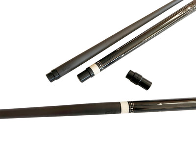 Gator Carbon Fiber Billiard Cue Stick 12.5mm Tip size, A White hard case, A Champion glove, Model:KL-BLk