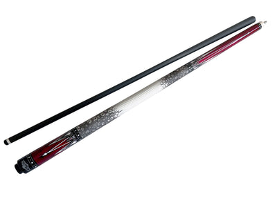 Gator Carbon Fiber Billiard Cue Stick 12.5mm Tip size, A black, white or red hard case, A Champion glove, Model: KL-RED