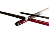 Gator Carbon Fiber Billiard Cue Stick 12.5mm Tip size, A black, white or red hard case, A Champion glove, Model: KL-RED