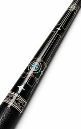 Gator 9-A3  Carbon Fiber 12.4mm Uni-Loc Pool Cue + Hard Case, Joint Protectors, and Playing Glove
