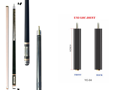 Champion LPC3 Pool Cue Stick Uniloc Joint,Low-Deflection Shaft,Pro Taper,58 inches or 60 inches long