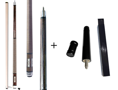 Champion LPC1 Pool Cue Stick 5/16 x 18 Joint,Low-Deflection Shaft,Pro Taper,58 inches or 60 inches long with extension