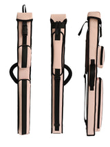 Champion 2X2,2X3,3X4 Leatherette Billiard Pool Cue Stick Baby Pink Hard Case 2S3B