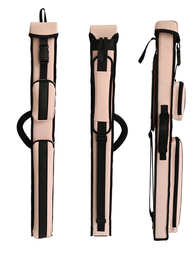Champion 2X2,2X3,3X4 Leatherette Billiard Pool Cue Stick Baby Pink Hard Case 2S3B