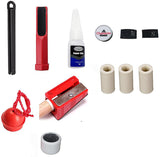 Champion Pool Cue Tip Repair Accessory Kit+ 3 Tips + 3 Ferrules+ crystal glue
