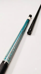 Gator 9-A5  Carbon Fiber 12.4mm Uni-Loc Pool Cue + Hard Case, Joint Protectors, and Playing Glove