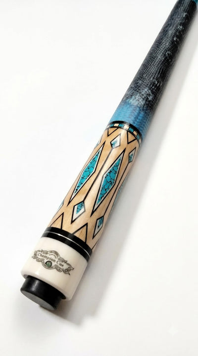 Gator KL-S7-6 Carbon Fiber 12.4mm or 11.8mm Uni-Loc Pool Cue + Hard Case, Joint Protectors, and Playing Glove