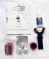 Champion Pool Cue Tip Repair Accessory Kit 6 layer Tips, shapers, a glue