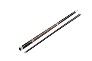 Gator S7-10  Carbon Fiber 12.4mm Uni-Loc Pool Cue + Hard Case, Joint Protectors, and Playing Glove