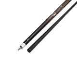 Gator S7-10  Carbon Fiber 12.4mm Uni-Loc Pool Cue + Hard Case, Joint Protectors, and Playing Glove