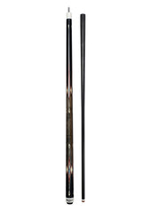 Gator S7-10  Carbon Fiber 12.4mm Uni-Loc Pool Cue + Hard Case, Joint Protectors, and Playing Glove