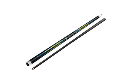 Gator S7-11  Carbon Fiber 12.4mm Uni-Loc Pool Cue + Hard Case, Joint Protectors, and Playing Glove