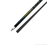 Gator S7-11  Carbon Fiber 12.4mm Uni-Loc Pool Cue + Hard Case, Joint Protectors, and Playing Glove