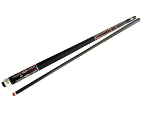 Gator KL-S7-3 Carbon Fiber 12.5mm Uni-Loc Pool Cue +  Hard Case, Joint Protectors, and Playing Glove