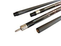 Gator Carbon Fiber Billiard Cue Stick 12.5mm Tip size, A black, white or red hard case, A Champion glove, Model: S7-3