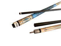 Gator Carbon Fiber Billiard Cue Stick 12.5mm Tip size, A Brown hard case, A Champion glove, Model: S7-6