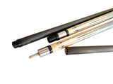 Gator Carbon Fiber Billiard Cue Stick 12.5mm Tip size, A Brown hard case, A Champion glove, Model: S7-6