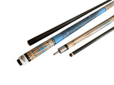 Gator Carbon Fiber Billiard Cue Stick 12.5mm Tip size, A Brown hard case, A Champion glove, Model: S7-6